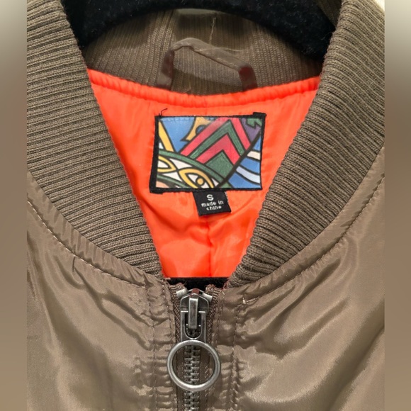 Beaded Motorcycle Bomber Jacket - Picture 3 of 7